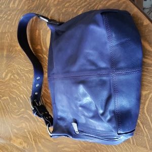 MASSIVE price Reduction Blue leather shoulder handbag
